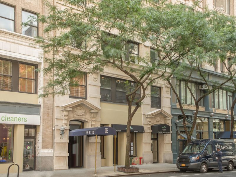 outside of 2 bedroom luxury condo in new york city