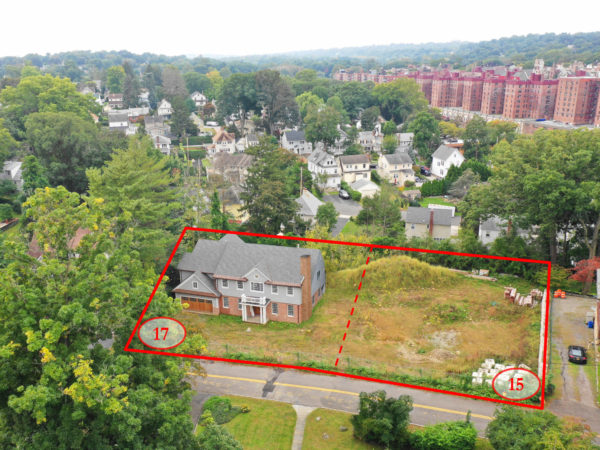 birds-eye view of luxury home and propery for sale at maltz auctions in new york