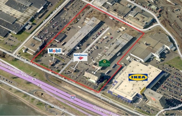 aerial view of redevelopment site for sale at maltz auctions in new york