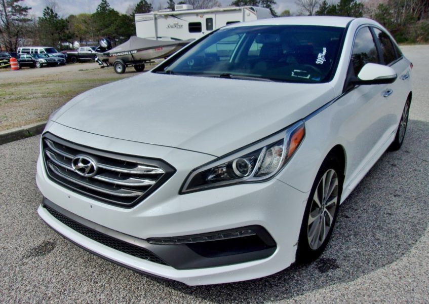 white Hyundai for sale by maltz auto auctions