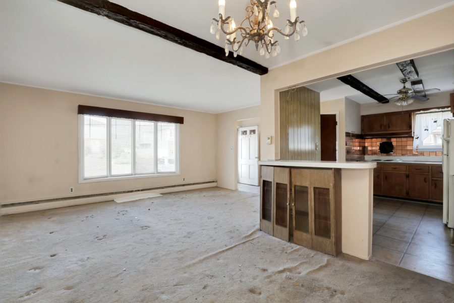 living area of home for sale at maltz auctions in new york