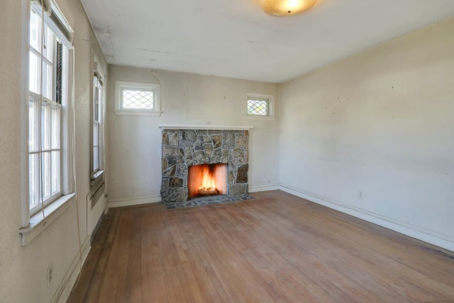 living room area of home for sale at maltz auctions in new york