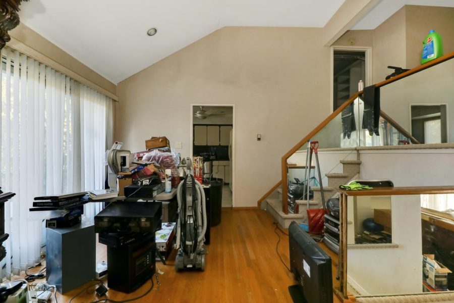 living area of home for sale at maltz auctions in new york