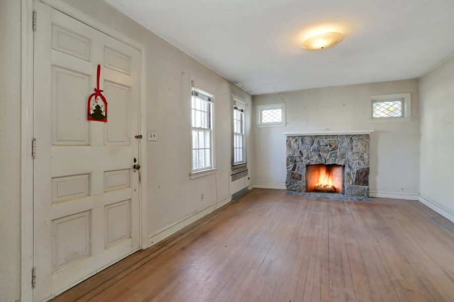 living room area of home for sale at maltz auctions in new york