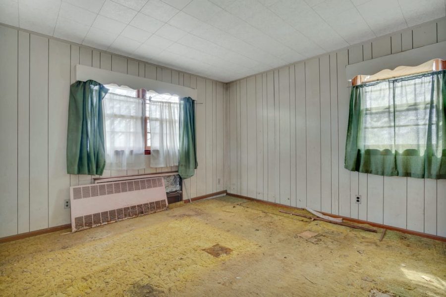 interior living room of home for sale at maltz auctions in new york