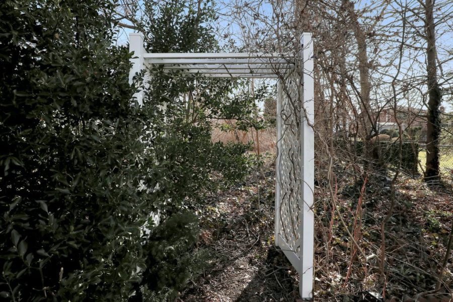 backyard of home for sale at maltz auctions in new york