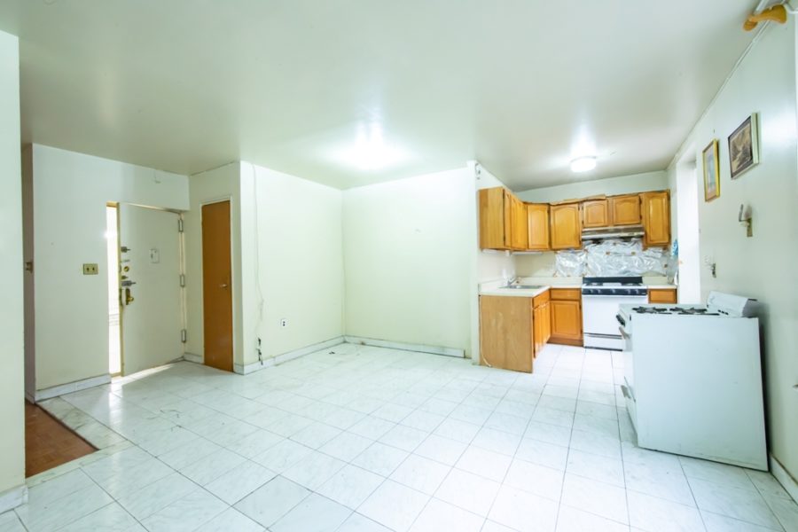 living space of duplex condo for sale at maltz auctions in new york