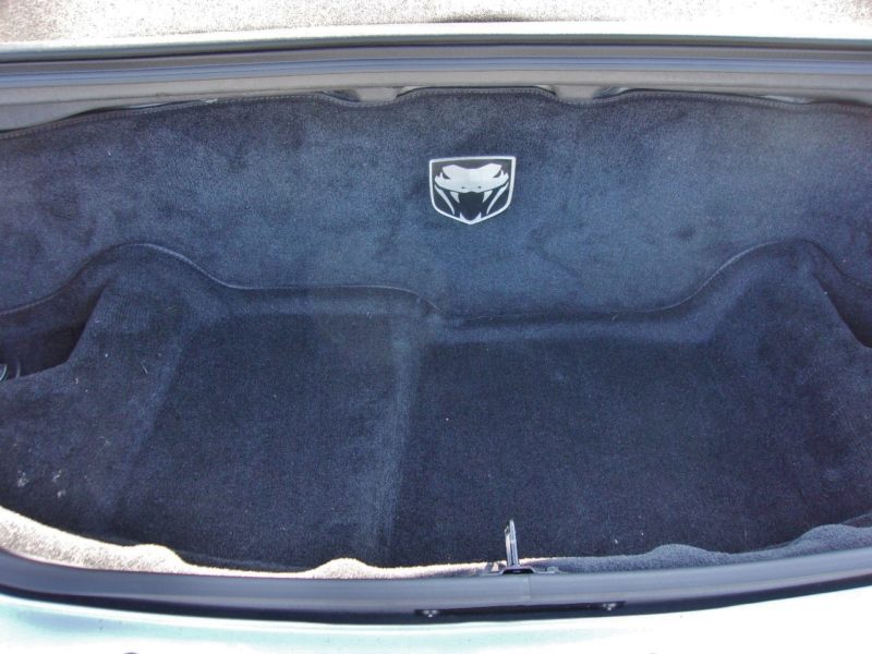 trunk of silver viper for sale by maltz auto auctions