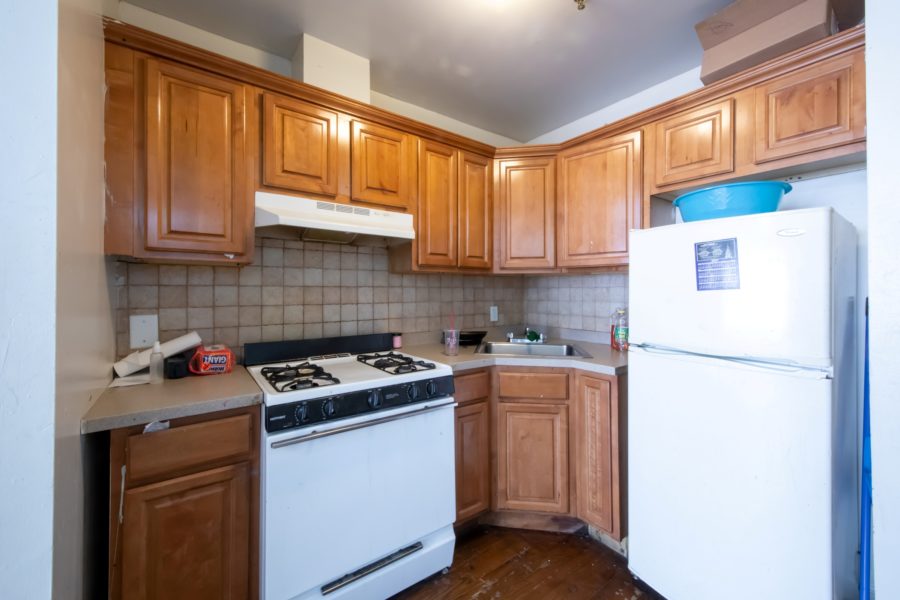 kitchen of 16 unit multifamily building for sale at maltz auctions