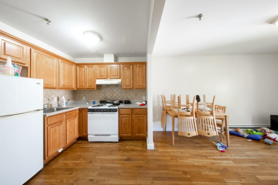 kitchen of 16-unit multifamily building for sale at maltz auctions in new york