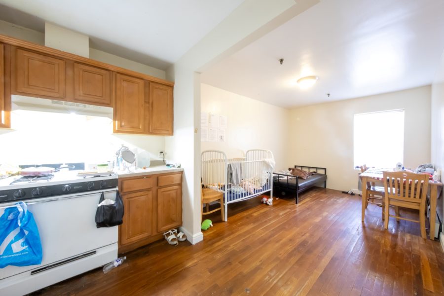 kitchen of 16-unit multifamily building for sale at maltz auctions in new york