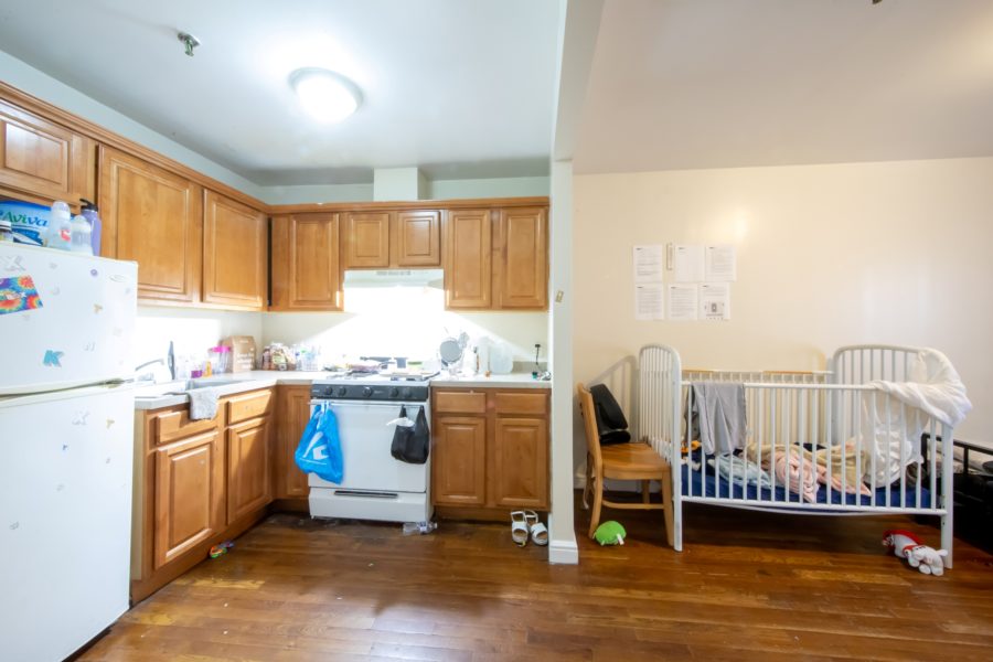 kitchen of 16-unit multifamily building for sale at maltz auctions in new york