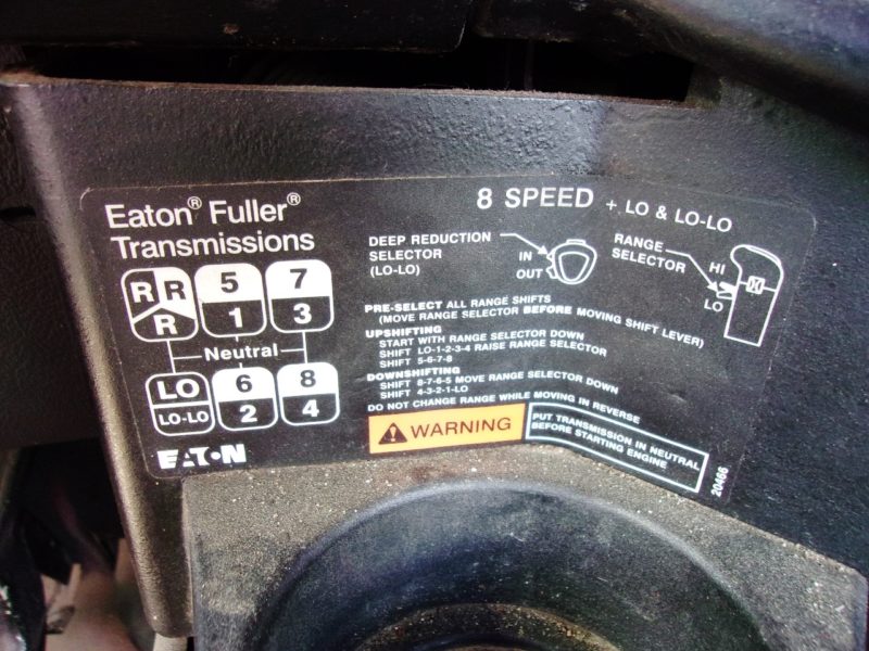 transmission label on truck for sale at maltz auto auctions