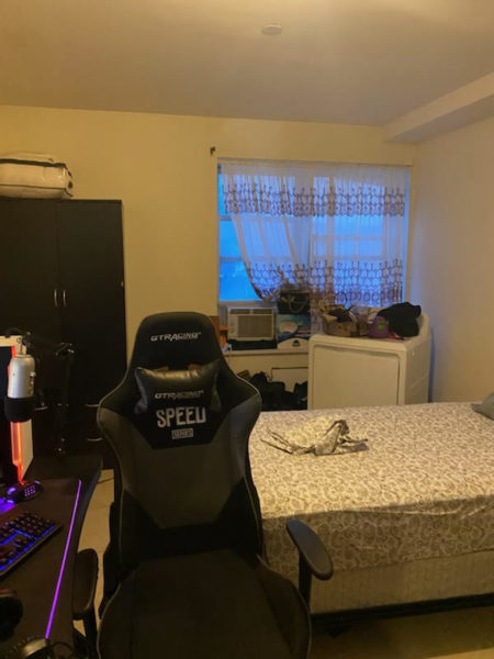 inside bedroom of 7,600 square foot renovated building