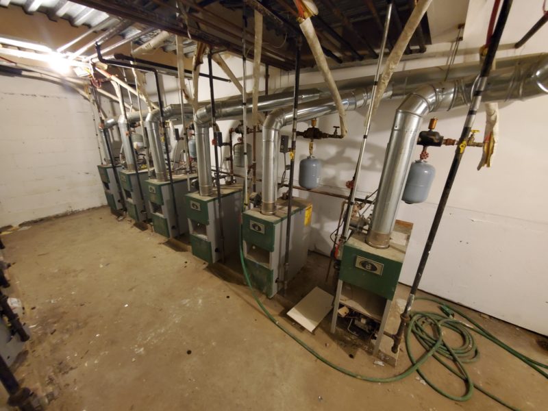 water heaters of 7,600 square foot renovated building up for auction