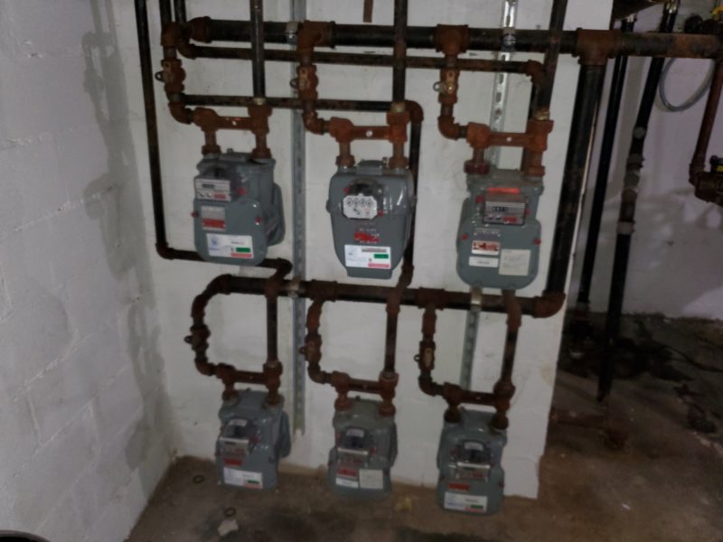 piping and heaters inside 7,600 square foot renovated building up for auction