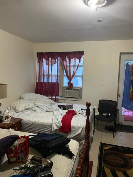 inside bedroom of 7,600 square foot renovated building for sale