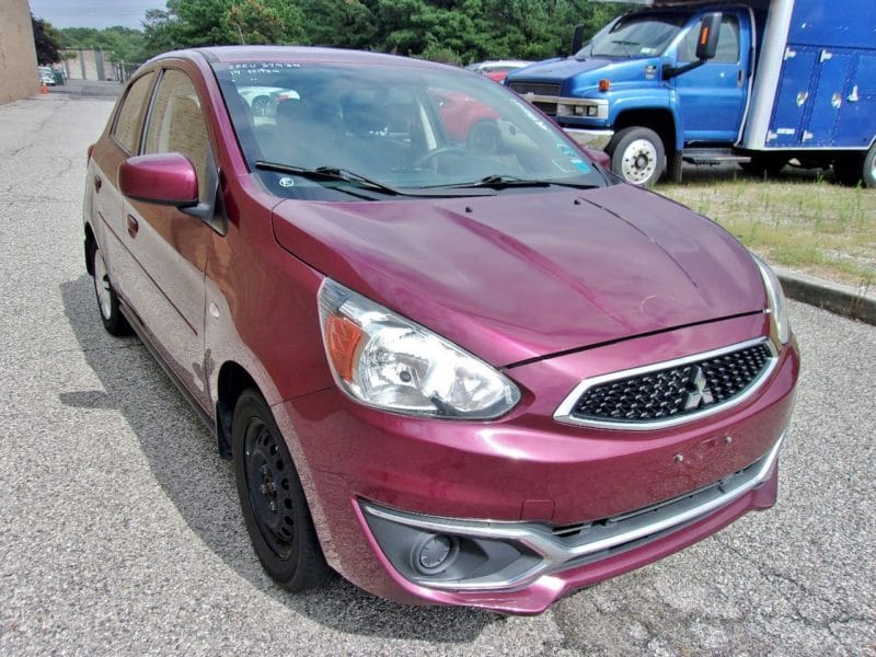 Pink automobile up for auction at Maltz Auctions in NYC