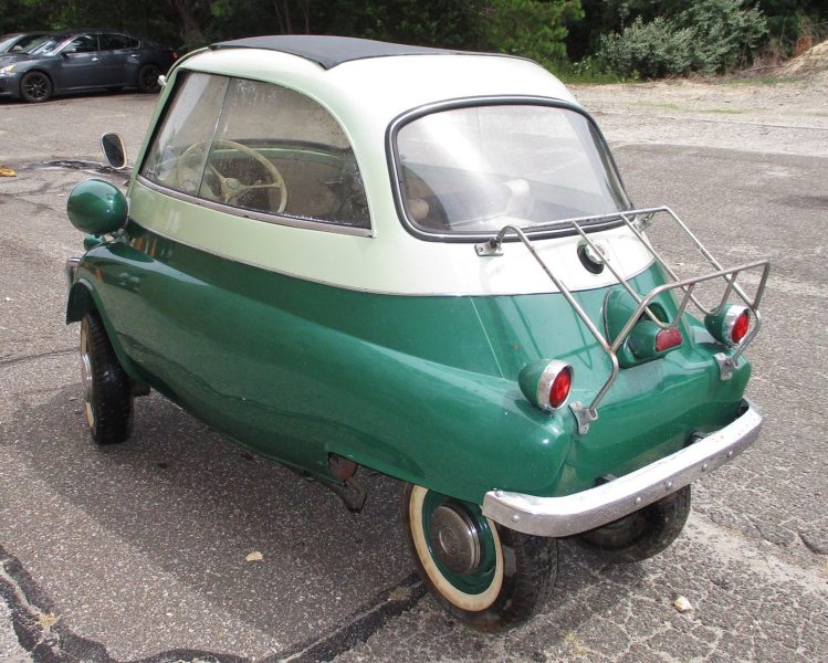 Angled back view of vehicle up for auto auction at Maltz Auctions