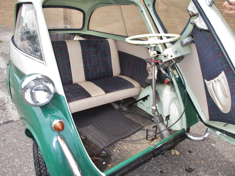 Interior view of vehicle up for auto auction at Maltz Auctions