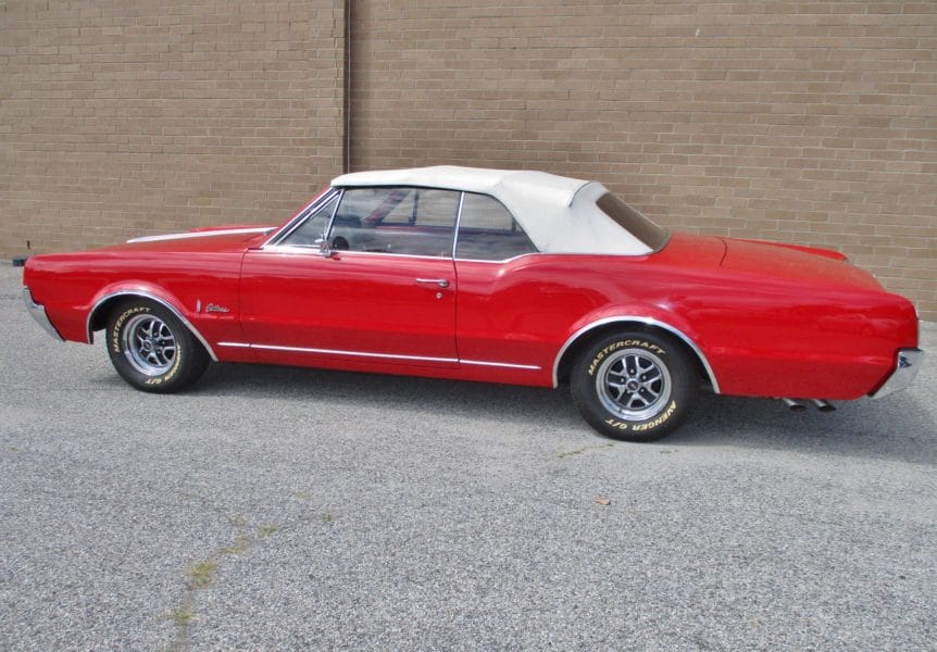 Side View of Classic Automobile Up for Auction at Maltz Auctions in New York