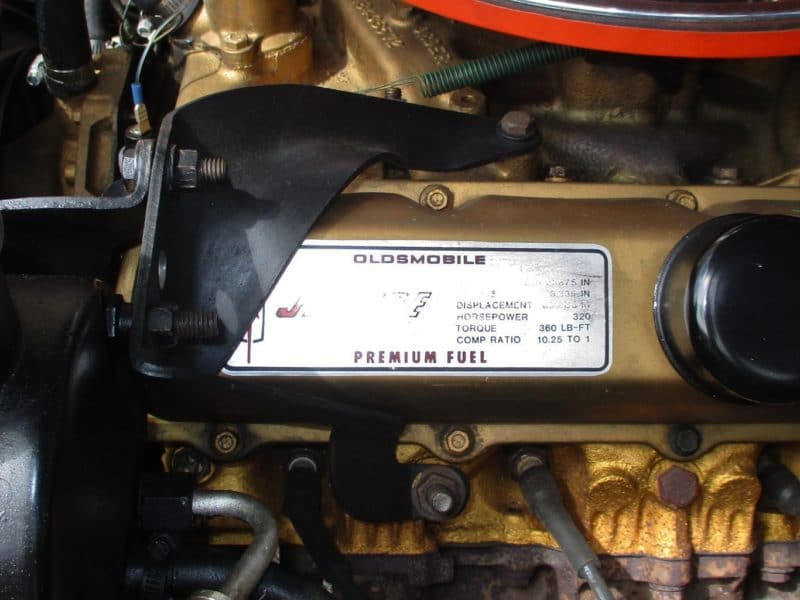 Engine Information for Automobile for Auction at Maltz Auctions in New York, New York