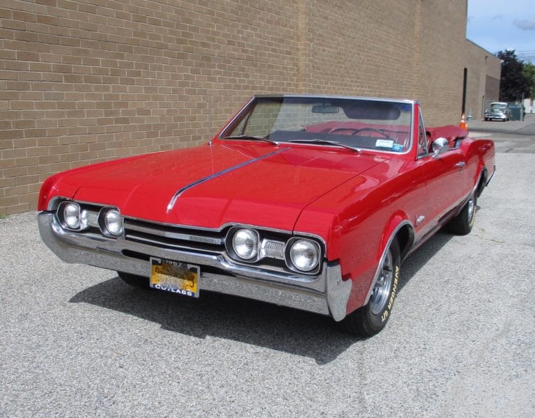 Front Right Angled View of Car Up for Auction at Maltz Auctions in NYC, New York