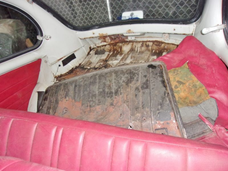 backseat view of private car for sale at Maltz Auctions in New York City and New Jersey