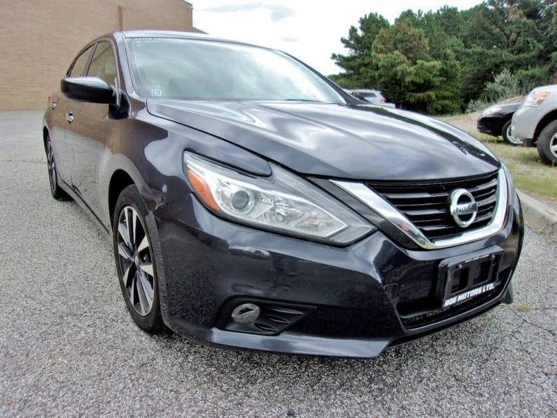 Black Nissan car up for auction at Maltz Auctions in New York