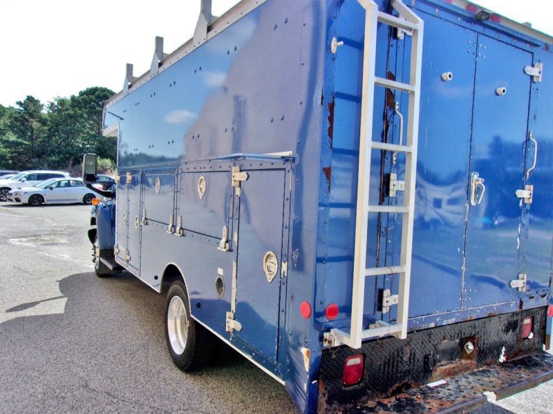 back of blue truck for sale at maltz auctions in new york city