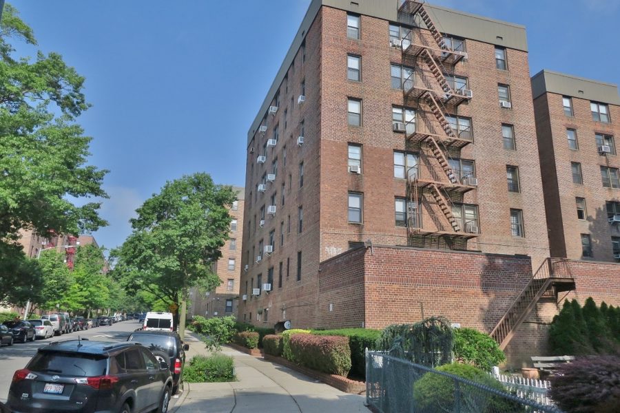 Apartment complex building in New York City