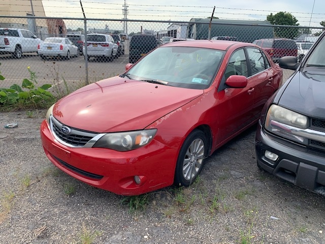 Red car up for auto auction at Maltz Auctions in New York