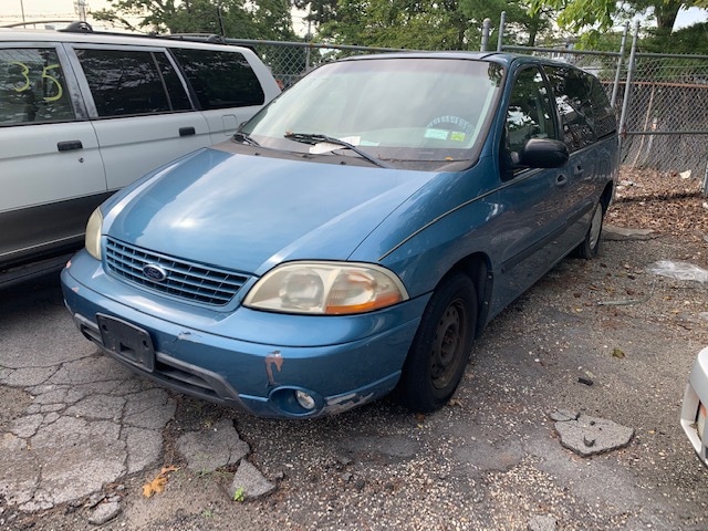 Blue car up for auto auction at Maltz Auctions in NYC, New York