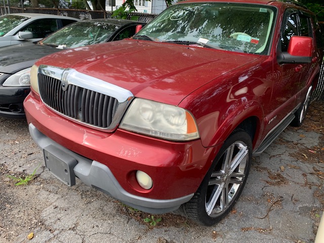 Red car up for auto auction at Maltz Auctions in NYC, New York