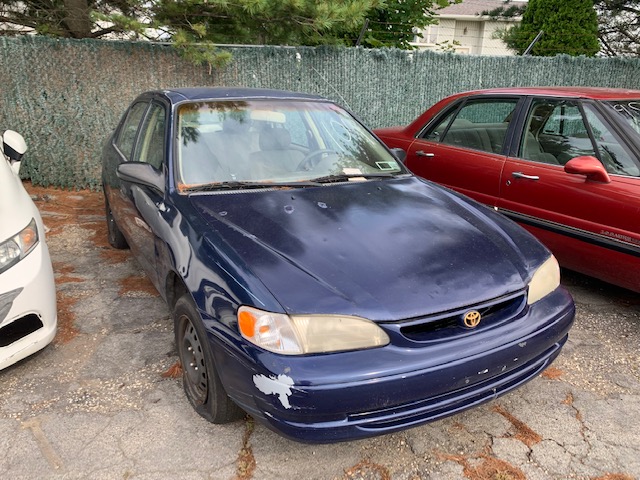 Blue car up for auto auction at Maltz Auctions in New York City, New York