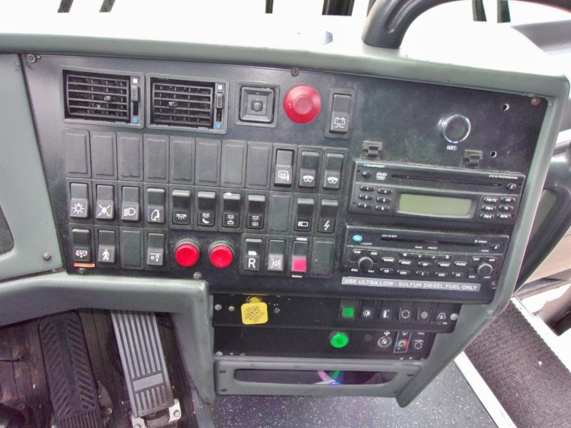 operation buttons of 2011 van hool touring bus for sale at maltz auctions