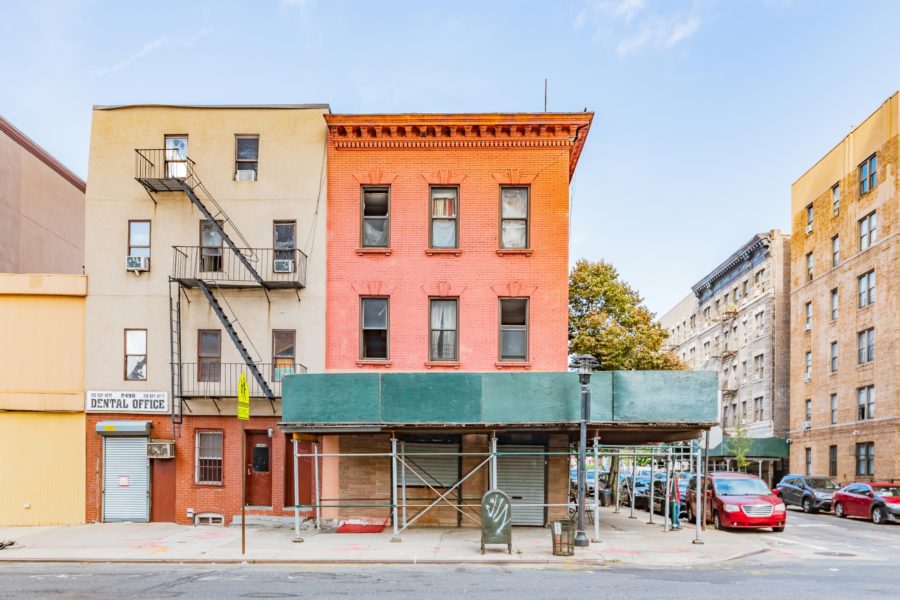 exterior of mixed use building for sale by maltz auctions