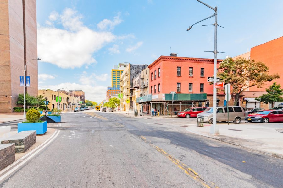 exterior of mixed use building for sale by maltz auctions