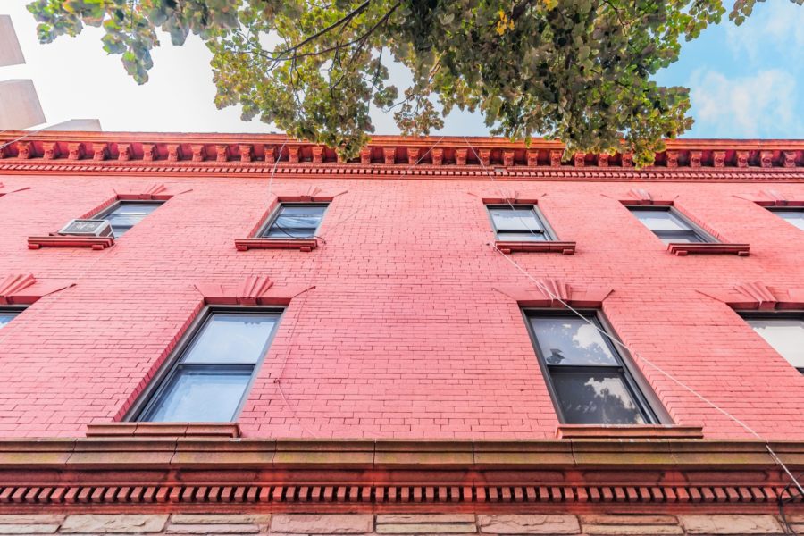 close up of exterior of mixed use building for sale by maltz auctions