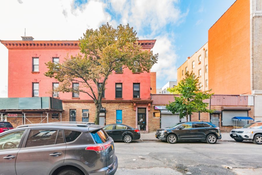 exterior of mixed use building for sale by maltz auctions