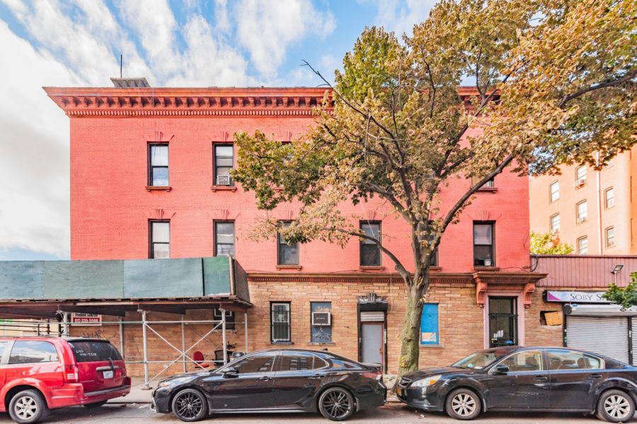 exterior of mixed use building for sale by maltz auctions