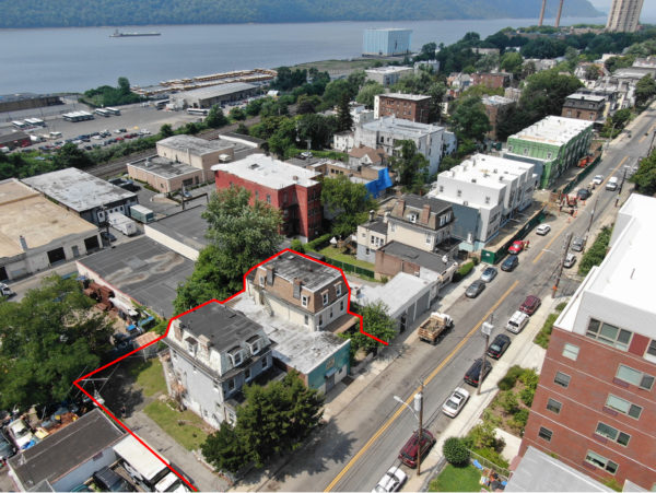 aerial view of redevelop site for sale at maltz auctions in new york