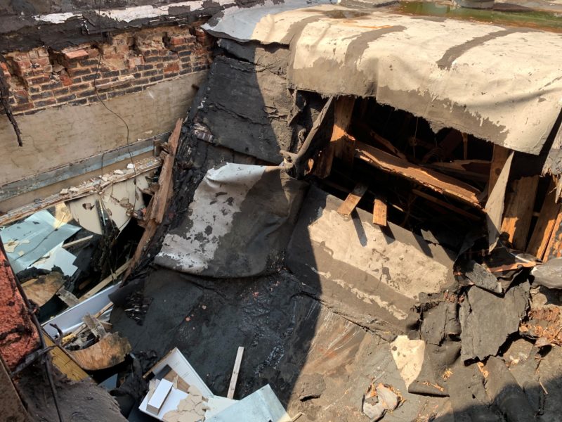 damaged part of mixed use building - for sale by maltz auctions