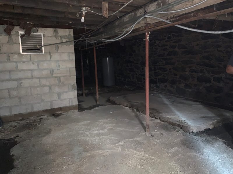 interior basement of mixed use building for sale by maltz auctions